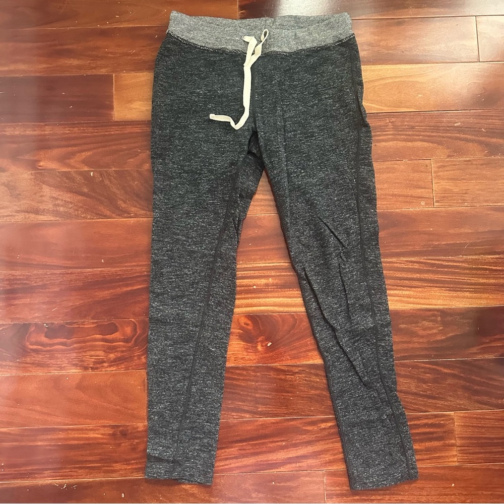 J Crew Women's Dark Heather Gray Skinny Sweatpants Size M | 100% Cotton